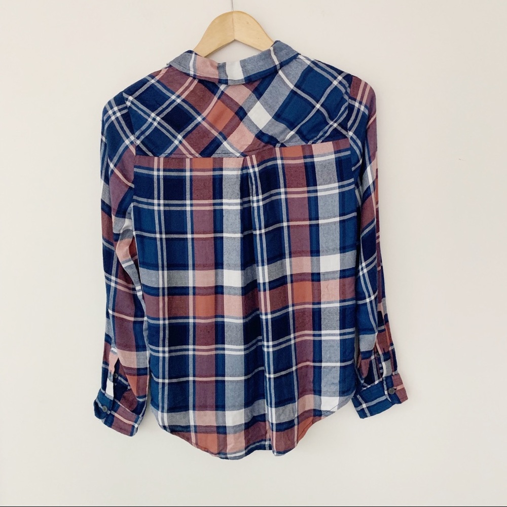 Lucky Brand Boyfriend Button Down Plaid Shirt - Picture 6 of 6